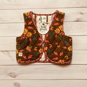 NWT Wildflowers Pocket full of Wonder Reversible Vest 2